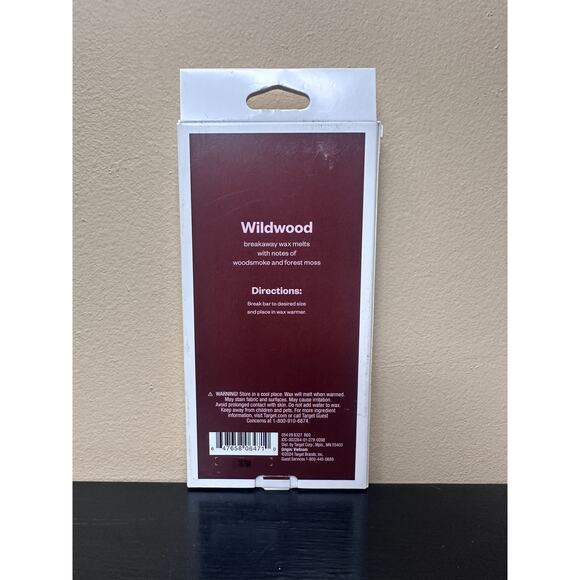 Room Essentials Wildwood Scented 4oz  Breakaway Wax Melt Bar New - Picture 5 of 8